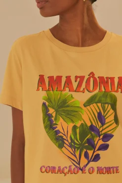 FARM Rio  T-shirts<Amazonie Coracao EO Norte T-shirt ajusté