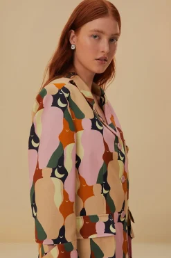 FARM Rio  Vestes<Blazer découpé multicolore The Kiss