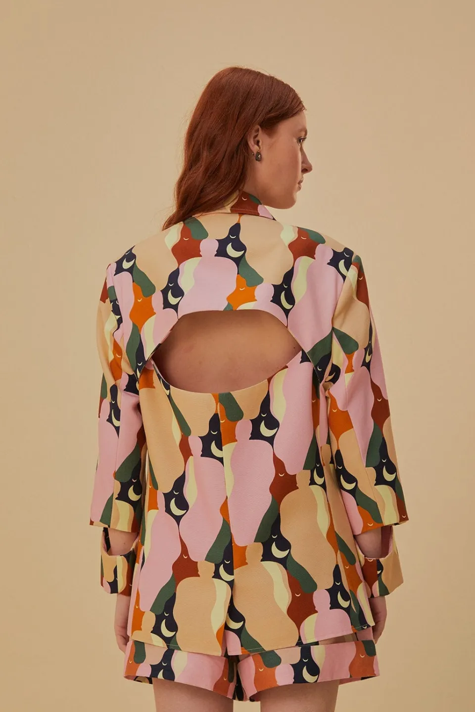 FARM Rio  Vestes<Blazer découpé multicolore The Kiss