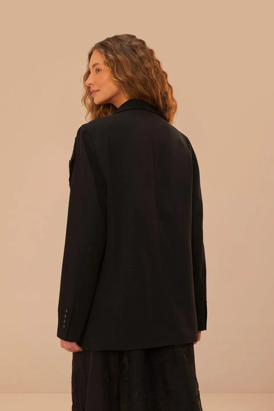 FARM Rio Vestes<Blazer fleuri noir