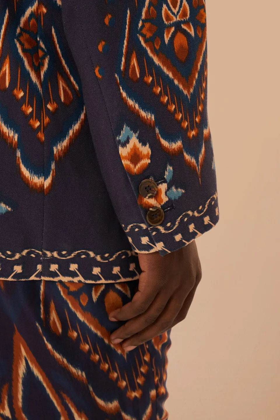 FARM Rio Vestes<Blazer Ikat bleu ananas