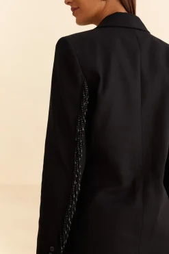 FARM Rio Vestes<Blazer noir à franges