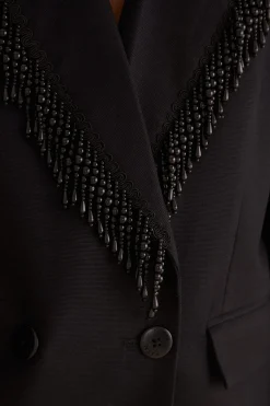 FARM Rio Vestes<Blazer noir à franges