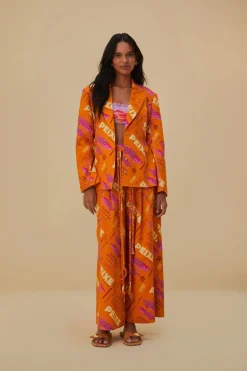 FARM Rio Vestes<Blazer orange coupe poisson frais