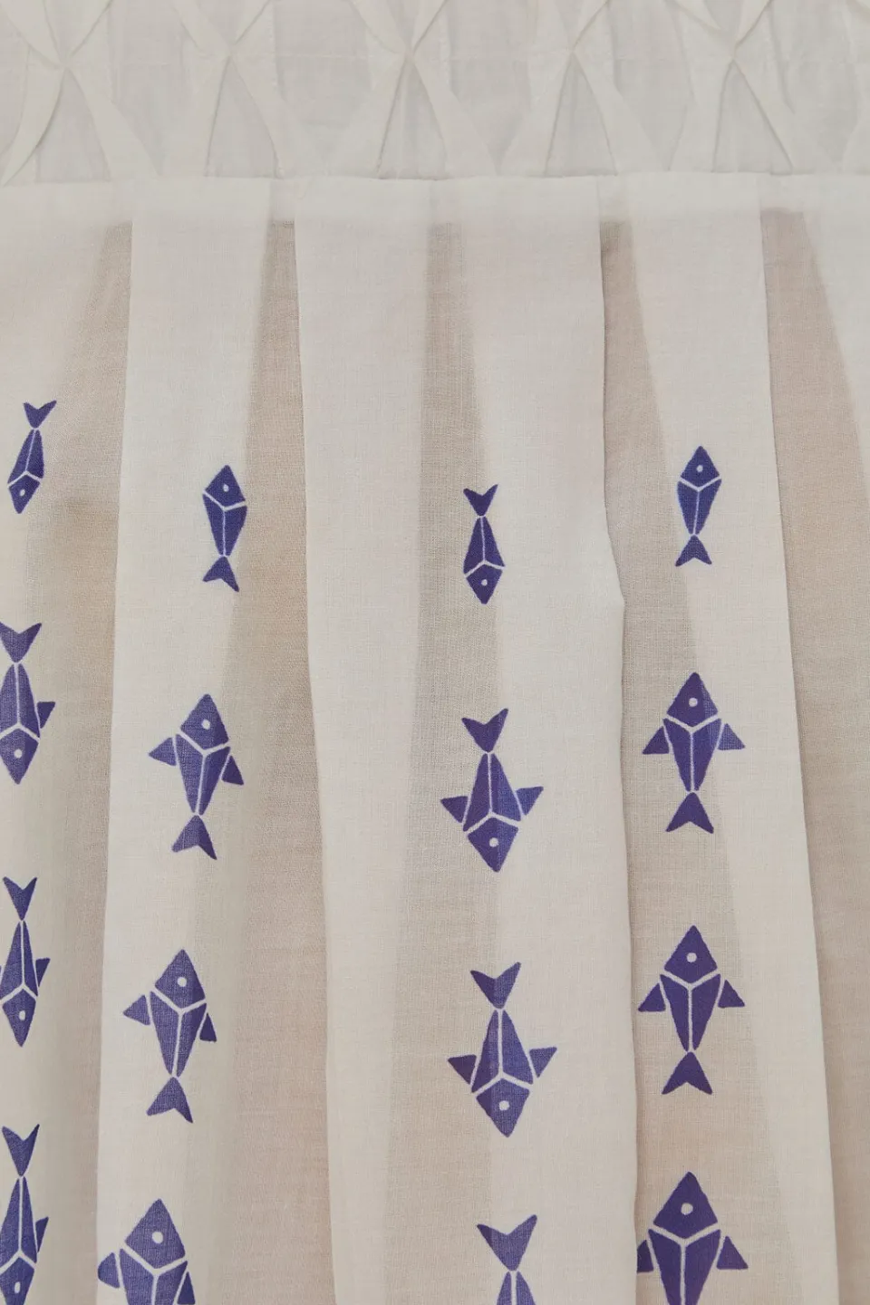 FARM Rio Chemisiers<Blouse à épaules dénudées Off-White Graphic Fishes