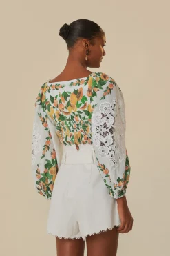 FARM Rio  Chemisiers<Blouse à salade de papaye blanc cassé