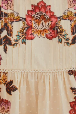 FARM Rio Chemisiers<Blouse Fleurs Léopard Sable