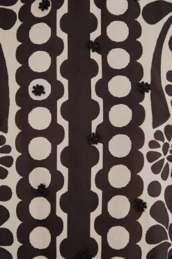 FARM Rio Chemisiers<Blouse noire à manches bouffantes Palermo