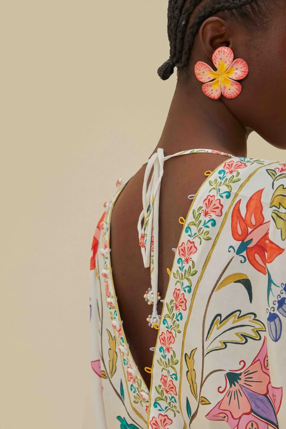 FARM Rio Bodys<Body à fleurs insectes blanc cassé