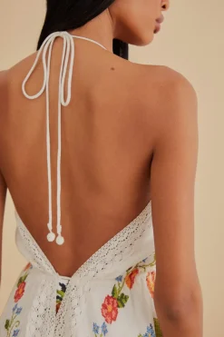 FARM Rio  Des Dissimulations<Cache-maillot en dentelle vitamine banane blanche