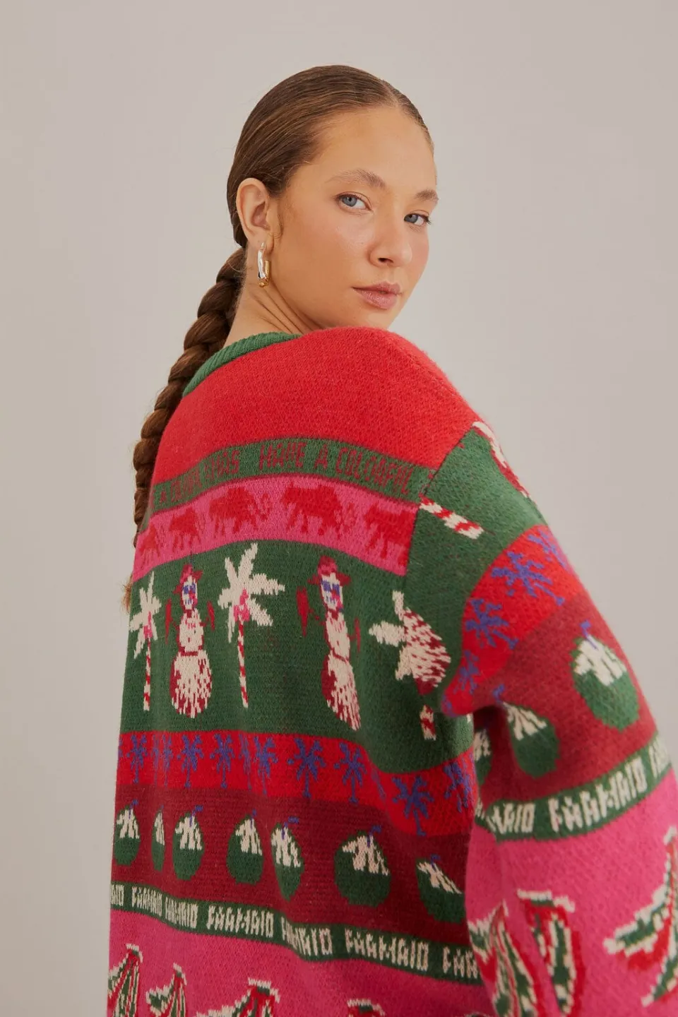FARM Rio Cadeaux|Gilets<Cardigan Ainika de Noël tropical