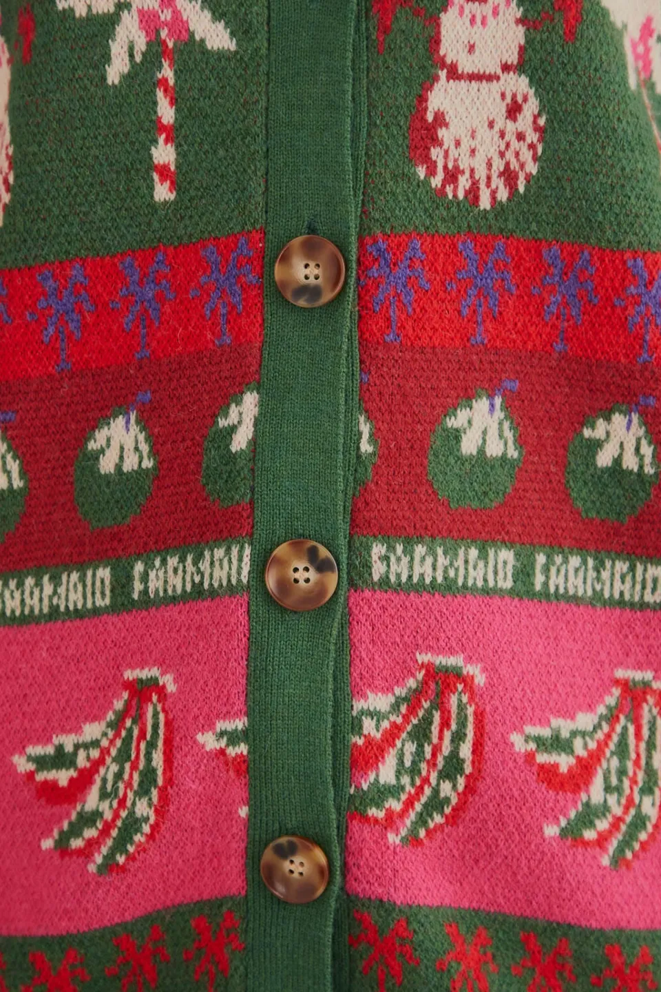 FARM Rio Cadeaux|Gilets<Cardigan Ainika de Noël tropical