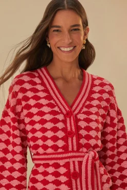 FARM Rio  Gilets<Cardigan au crochet en point d'éventail
