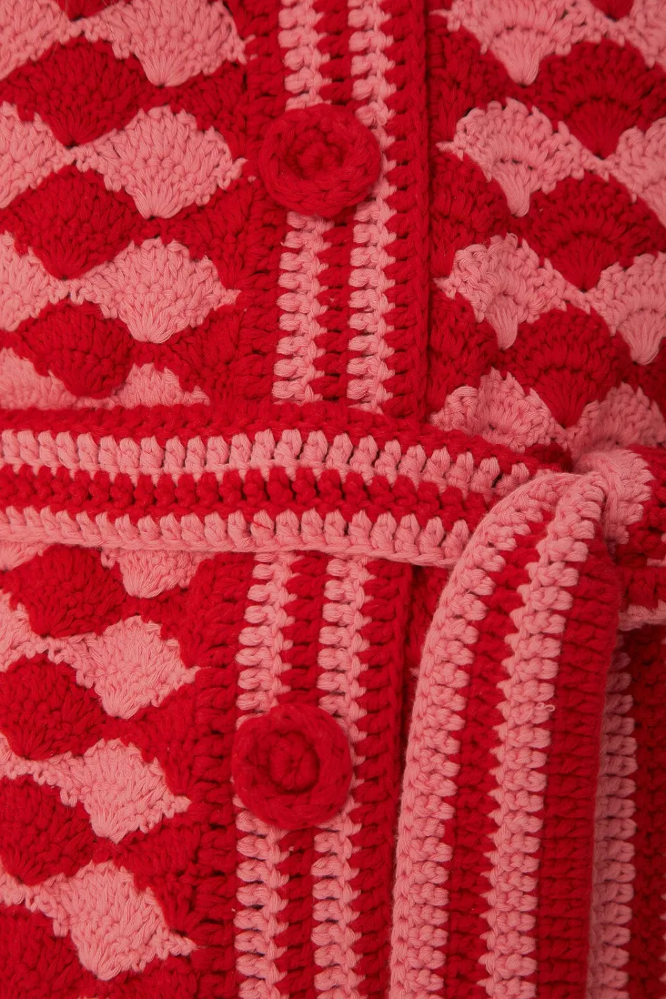 FARM Rio Gilets<Cardigan au crochet en point d'éventail