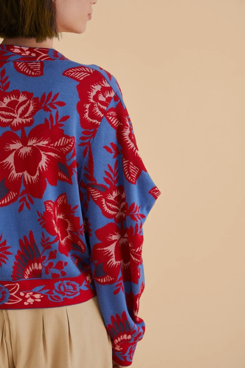 FARM Rio Gilets<Cardigan de jardin en dentelle bleue