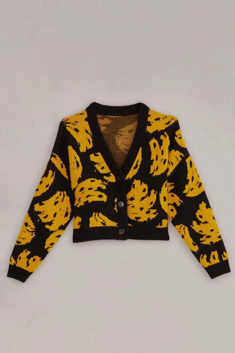 FARM Rio Gilets<Cardigan en maille Bossa Banana noir
