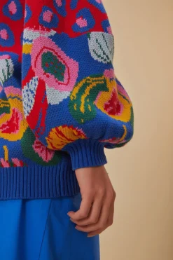 FARM Rio Gilets<Cardigan en tricot à imprimés mélangés