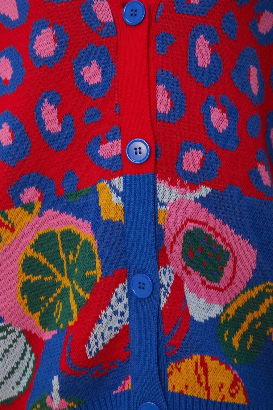 FARM Rio Gilets<Cardigan en tricot à imprimés mélangés