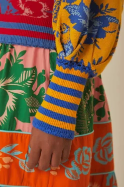 FARM Rio  Gilets<Cardigan en tricot à patch floral en dentelle