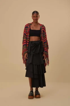 FARM Rio Gilets<Cardigan en tricot à rayures colorées