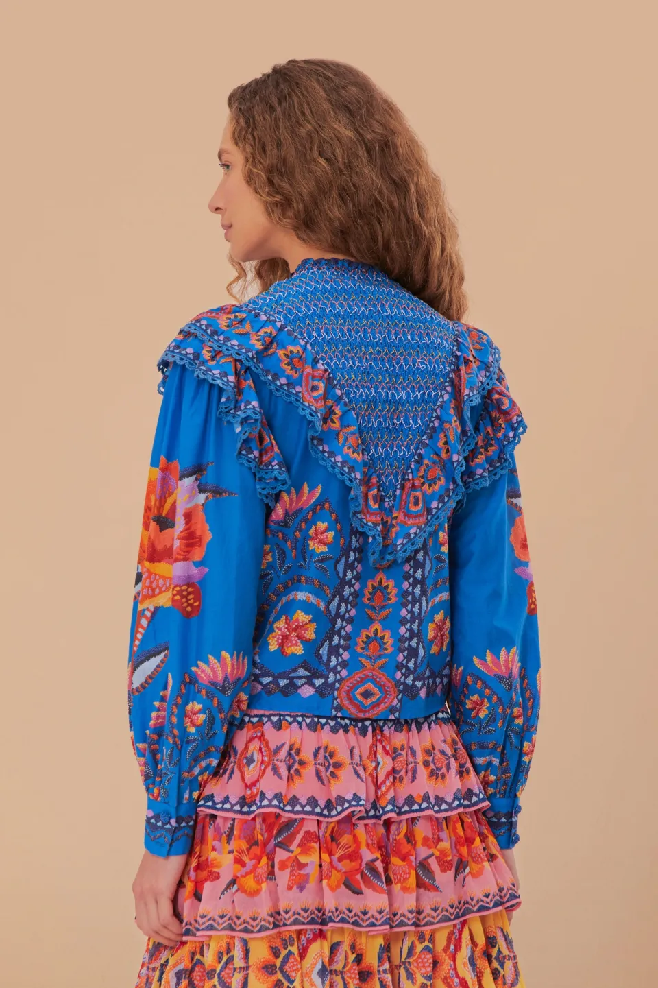 FARM Rio Chemisiers<Chemisier à tapisserie florale Blue Lucy