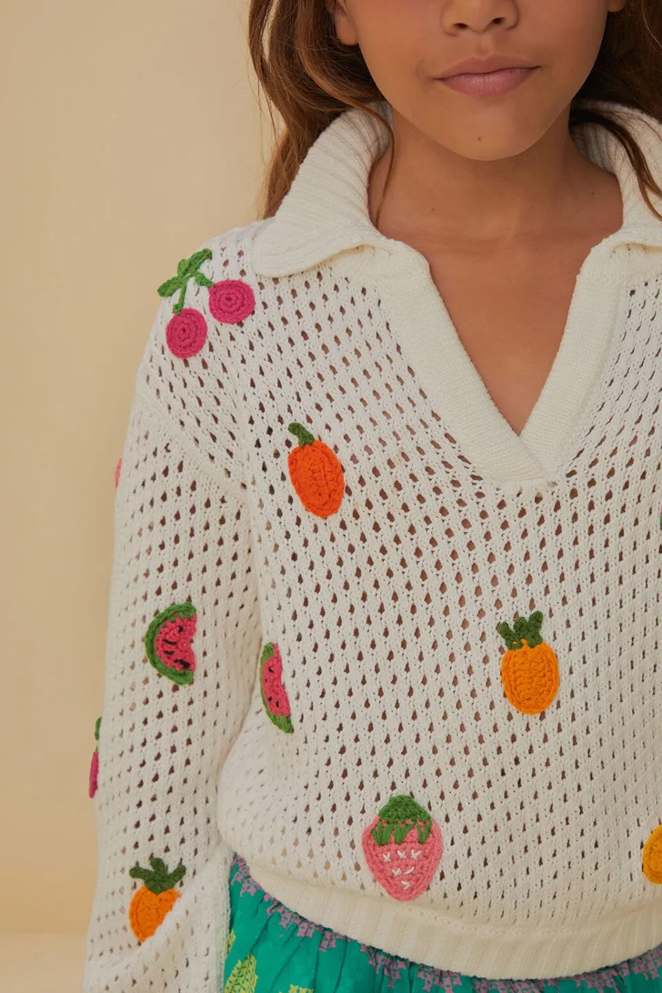 FARM Rio Chemisiers<Chemisier pour enfants aux fruits au crochet