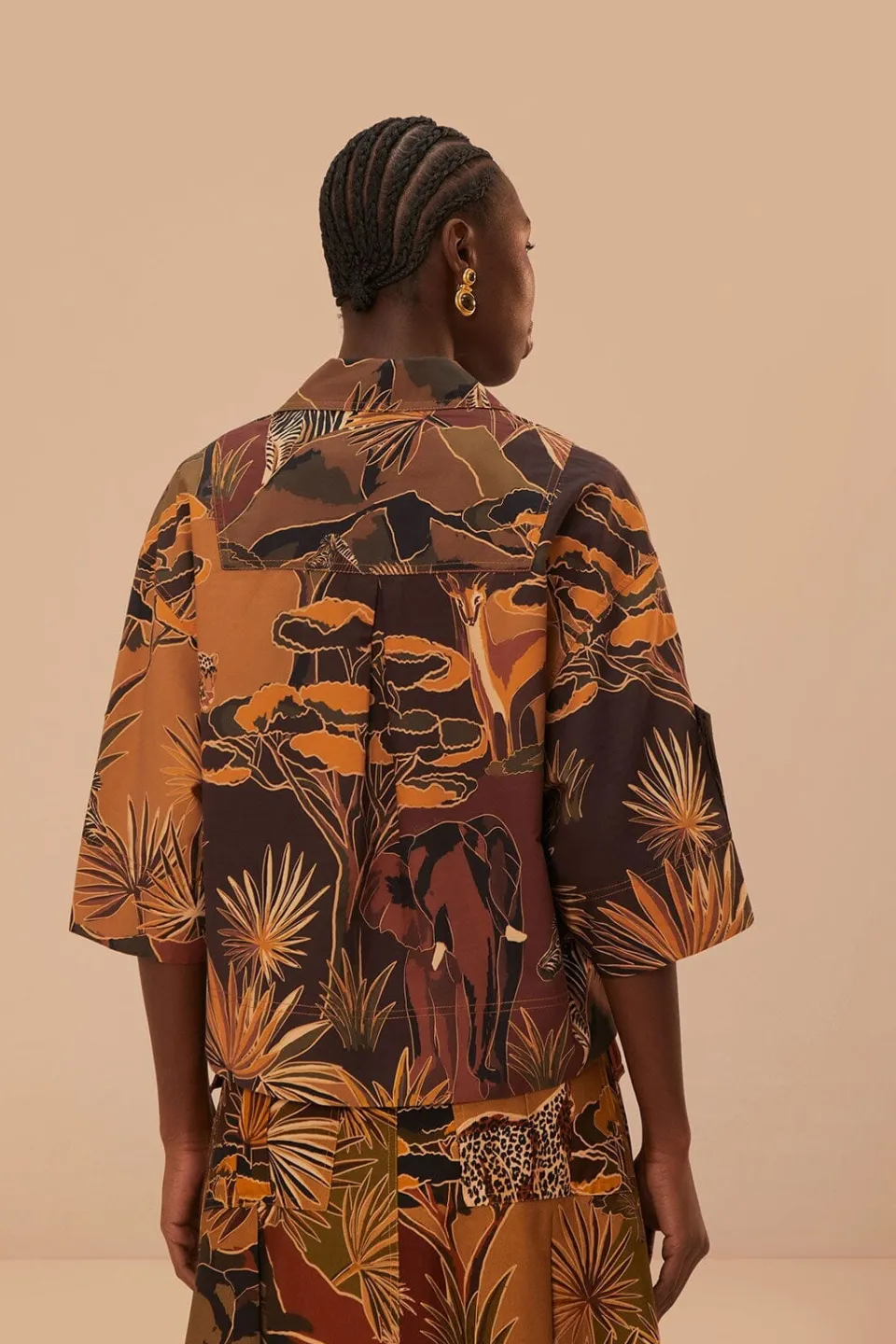 FARM Rio Chemisiers<Chemisier utilitaire Savana Dream Caramel