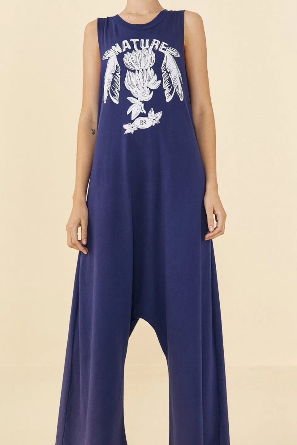 FARM Rio Combinaisons<Combinaison Bleu Marine Nature en Coton Bio