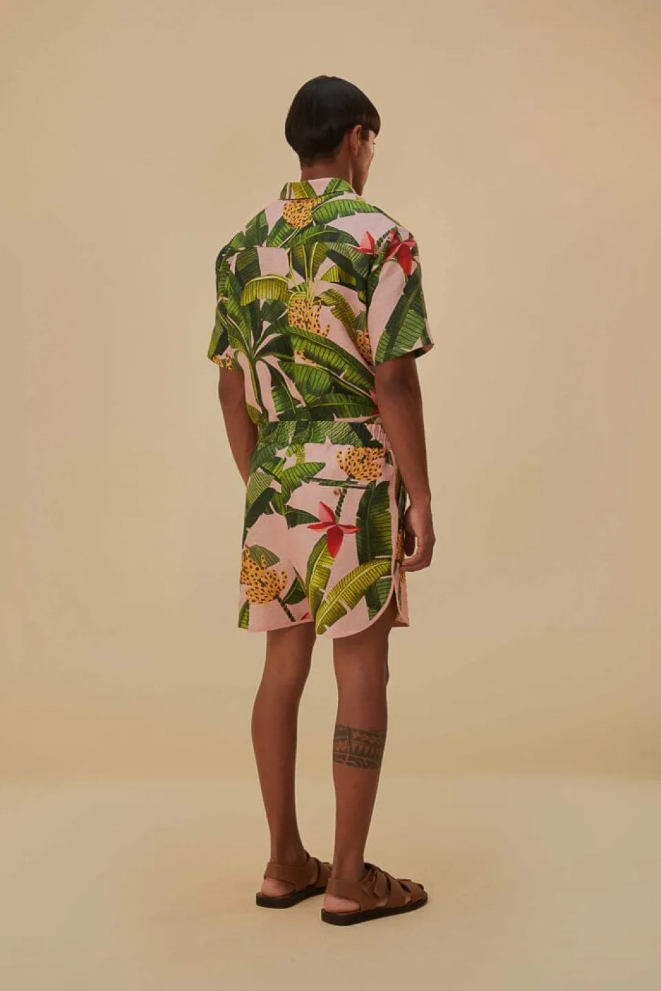 FARM Rio Shorts<Feuilles de bananier Short Lenzing™ Ecovero™ Euroflax™