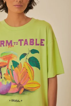 FARM Rio T-shirts<Green Farm - Rio To Table - T-shirt en coton biologique