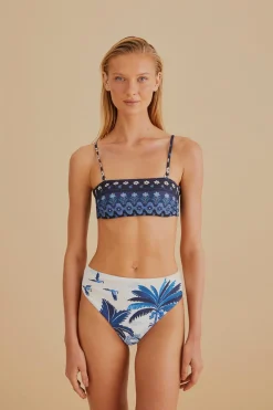 FARM Rio Bikinis|Hauts Courts<Haut de bikini ciel de rêve