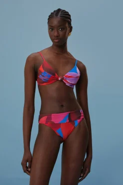 FARM Rio Bikinis|Hauts Courts<Haut de bikini fleuri aquarelle