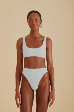 FARM Rio Bikinis|Hauts Courts<Haut de bikini matelassé banane Off-White