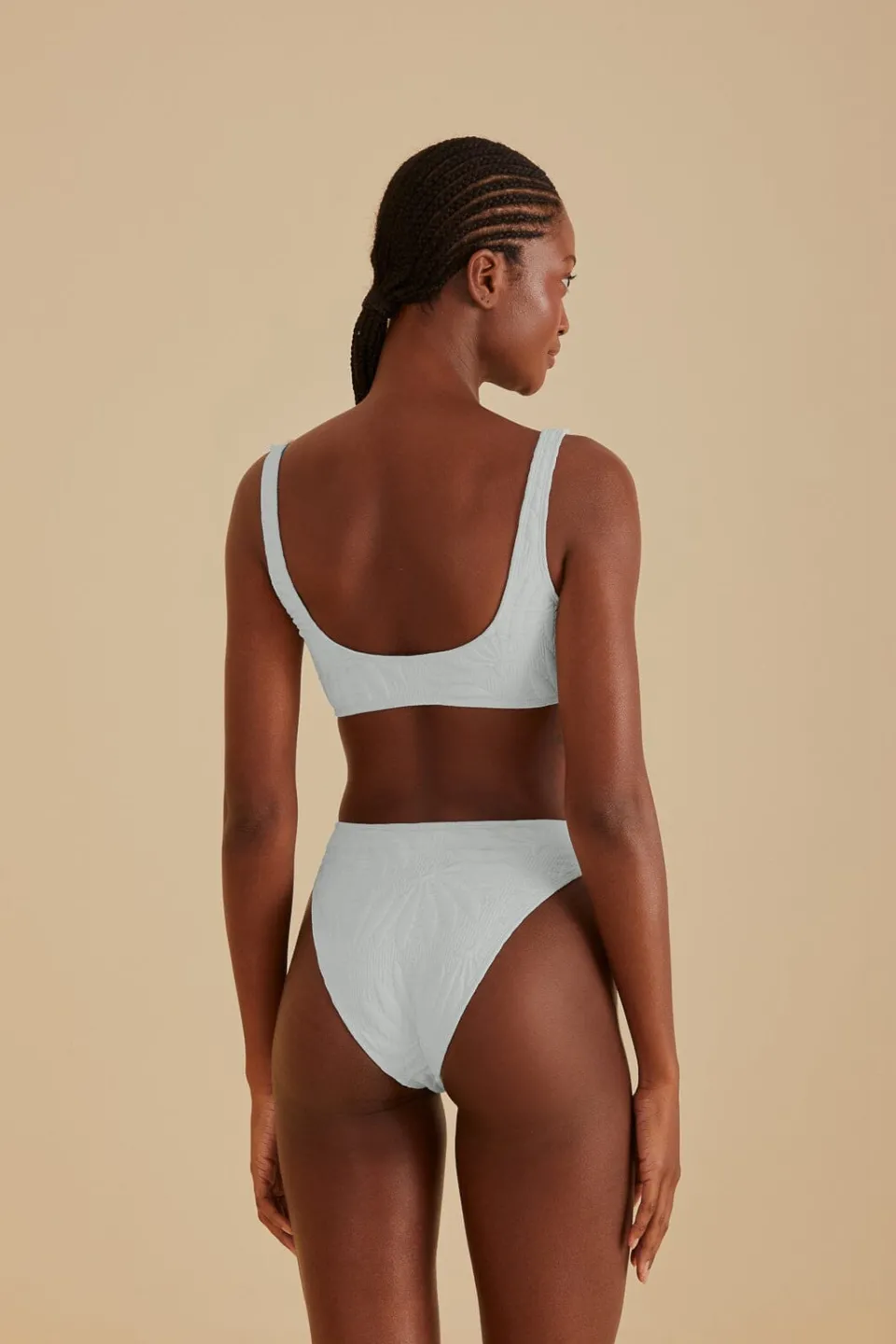 FARM Rio Bikinis|Hauts Courts<Haut de bikini matelassé banane Off-White