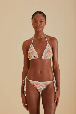 FARM Rio Bikinis|Hauts Courts<Haut de bikini triangle Bloom Garden