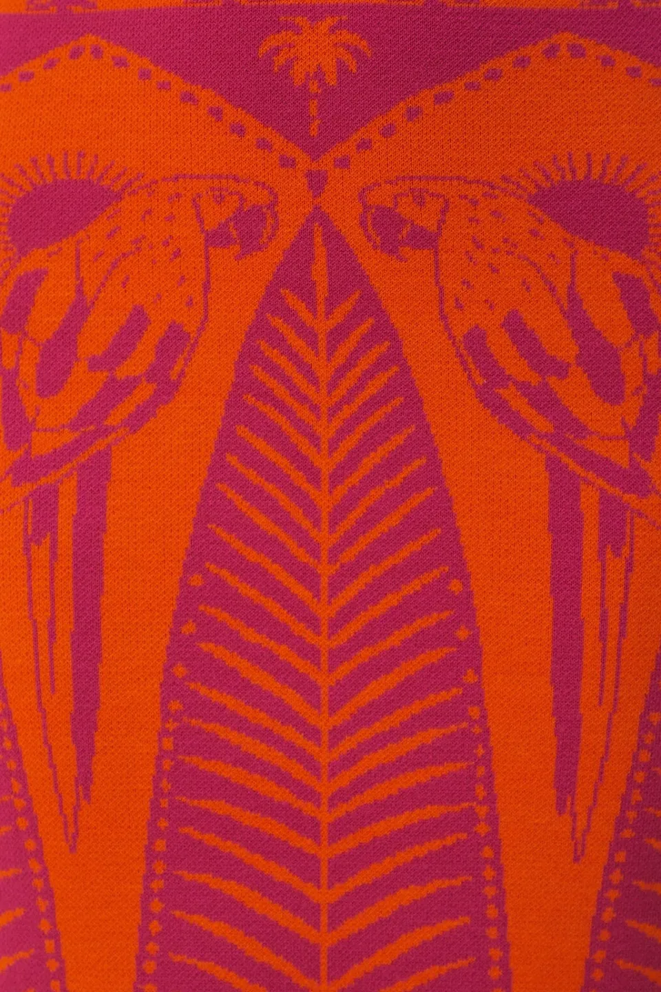 FARM Rio Jupes<Jupe en tricot rose Macaw Elegance