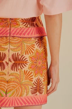 FARM Rio Jupes<Jupe foulard en palmier des sables
