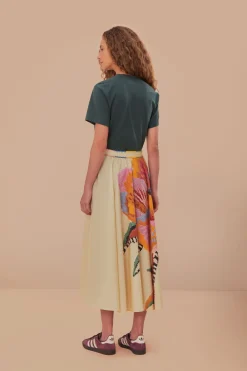 FARM Rio Jupes<Jupe longue fleurie beige Lucy
