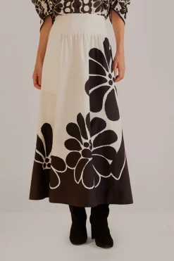 FARM Rio Jupes|Robes Courtes<Jupe longue Palermo noire