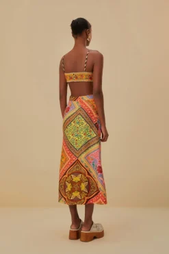 FARM Rio Jupes<Jupe midi en viscose Lenzing™ Ecovero™