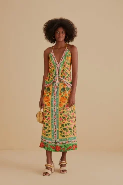 FARM Rio  Jupes<Jupe midi jaune clair Heart Ivy