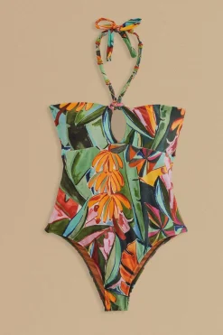 FARM Rio Maillots De Bain Une Pièce<Maillot de bain une pièce à feuillage de banane
