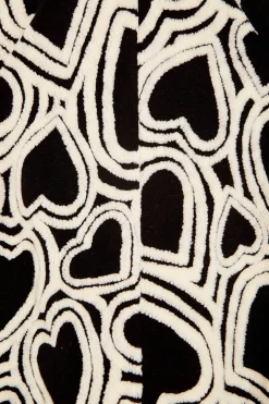 FARM Rio Manteaux<Manteau polaire Wild Hearts noir et blanc