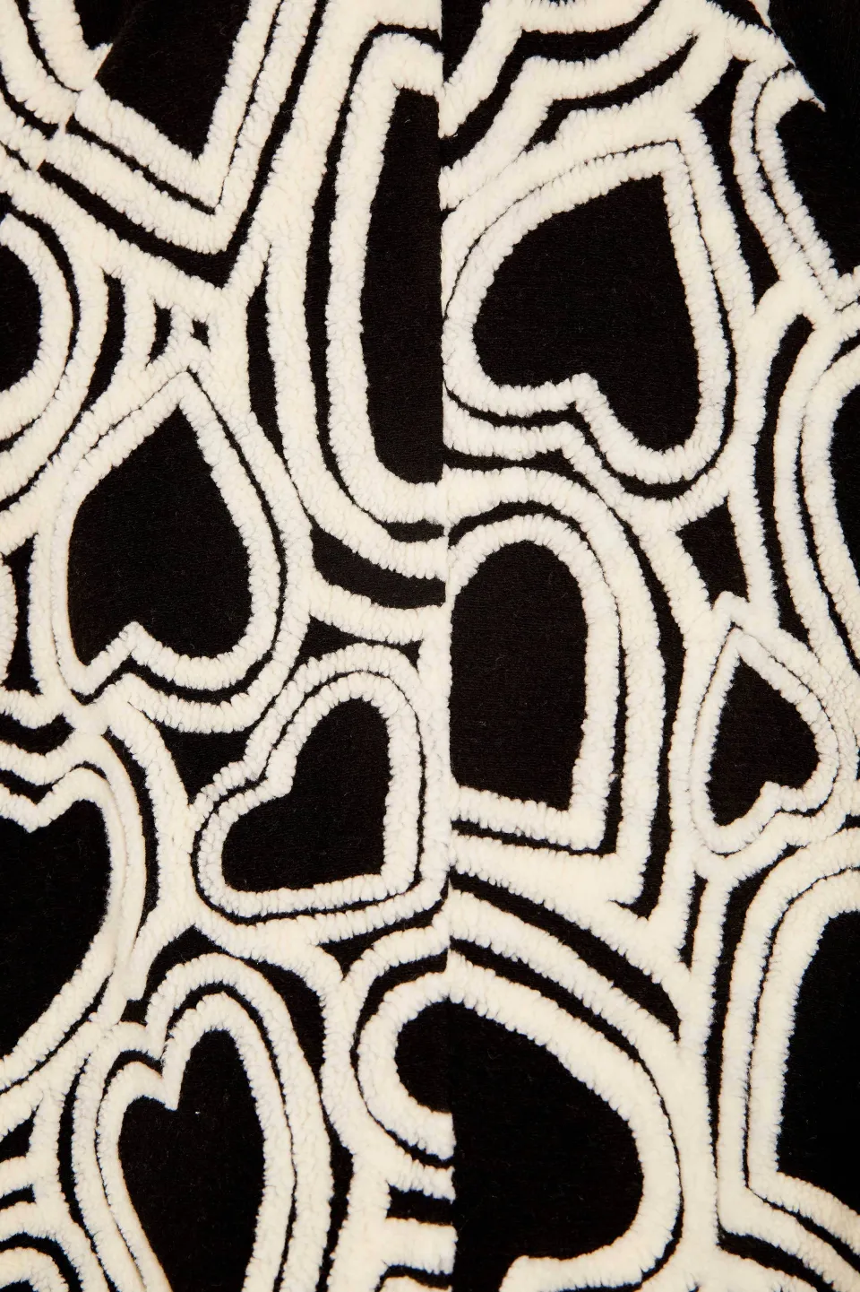 FARM Rio Manteaux<Manteau polaire Wild Hearts noir et blanc