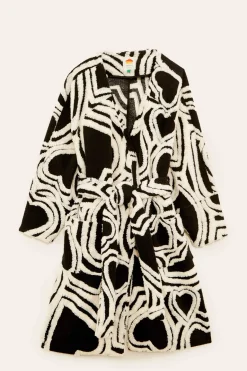 FARM Rio Manteaux<Manteau polaire Wild Hearts noir et blanc