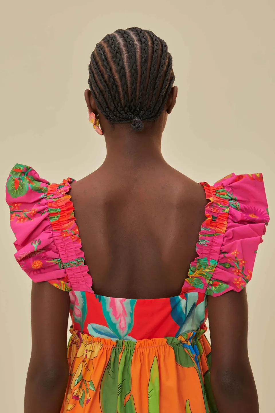 FARM Rio Robes Courtes<Mini-robe à feuillage mélangé