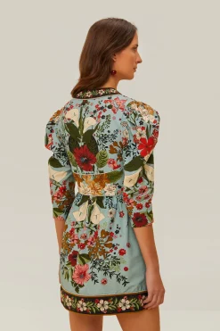 FARM Rio Robes Courtes<Mini-robe Bouquet de beauté bleu