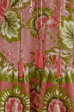 FARM Rio Robes Courtes<Mini-robe fleurie Aura rose tendre