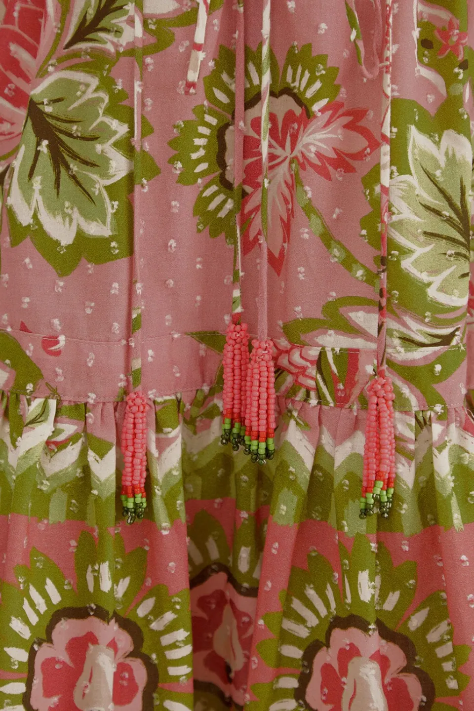 FARM Rio Robes Courtes<Mini-robe fleurie Aura rose tendre