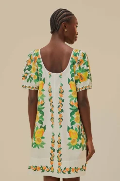 FARM Rio Robes Courtes<Mini-robe foulard salade de papaye